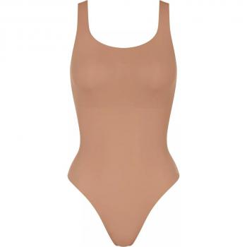 Body Sloggi Zero Feel 2.0 con copa desmontable, color marrón nostálgico, talla XL