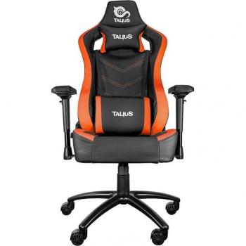Talius Silla Gaming Vulture Negra/Naranja con Mecanismo Butterfly, Reposabrazos 4D, Base de Metal y Ruedas de Nylon