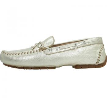 Mocasines Mujer Clarks C Mocc Tie Oro, cómodos, de piel, con diseño clásico, suela de goma antideslizante y plantilla acolchada para mayor confort