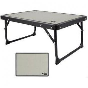 Mesa Plegable Para Camping Aktive en Color Gris, Ideal para Acampar y Disfrutar al Aire Libre