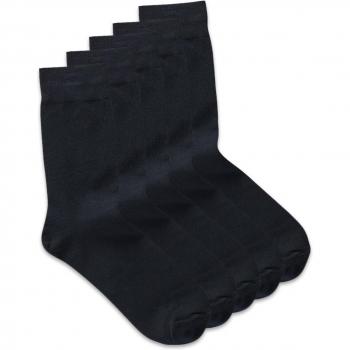 Jack & Jones Men's High Socks 5-Pack, Navy Blue
