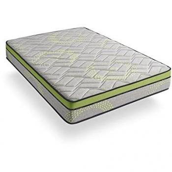 Colchón Viscoelástico Sport Dream 200x200 cm, Altura 26 cm +/-2, Mejora el Rendimiento y Firmeza Media a Alta