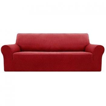 Deconovo Funda de Sofá Decorativas para Salón 4 Plazas Rojo
