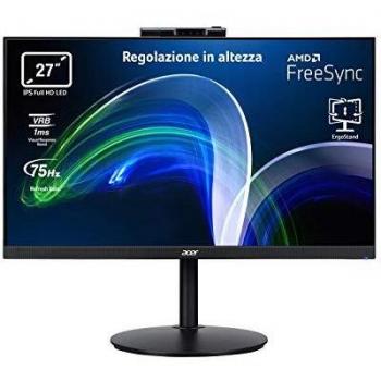 Acer CB2 CB272D 27 Full HD IPS LED Monitor with Webcam and FreeSync, Black