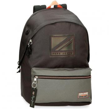 Mochila escolar para niños Pepe Jeans Cody con portaordenador adaptable, dos compartimentos y opción de adaptarse a carro