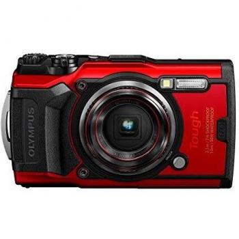 Olympus Tough TG-6 Action Camera, 12 Megapixel, Digital Image Stabilisation, 4x Wide-Angle Zoom, 4K Video, 120 fps, Wi-Fi, Red