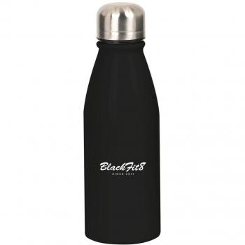 Botella Metálica 500ml Blackfit8 Negra - Ideal para mantenerte hidratado con estilo y de forma sostenible