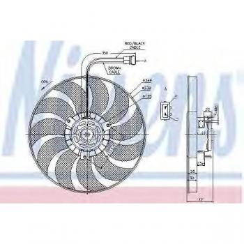 Ventilador de refrigeración del motor NISSENS 85676