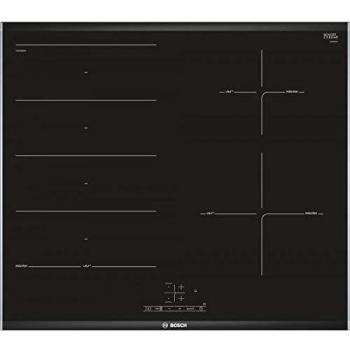 Bosch PXE675BB1E Encimera 3 Fuegos, 3300 W, Vidrio y cerámica, Multicolor