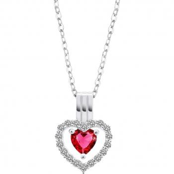 Collar Lotus Silver Corazón Sinfos LP3555-1/3 de Plata para Mujer