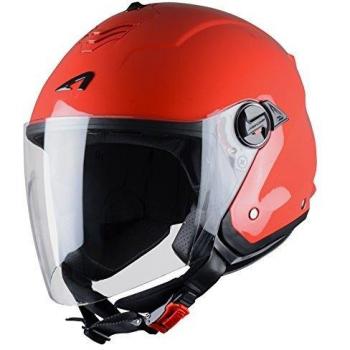 Astone Helmets MINIMS-REDL Mini Jet-Casco Jet, color rojo