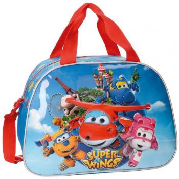 Super Wings Bolsa de Viaje, 40 cm, Azul