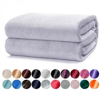 Manta Polar de Microfibra Suave y Caliente para Cama y Sofá, Tacto Suave, Sin Arrugas, Tamaño Grande 130x160cm