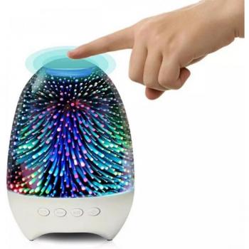 Lámpara Táctil Portátil LED con Altavoz Bluetooth y Efectos de Luz 3D