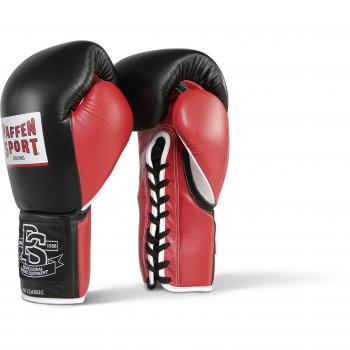 Paffen Sport Pro Classic Guantes de boxeo para el Competición, Unisex, Pro Classic, blanco / rojo