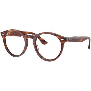 Ray-Ban Larry RX7680V 2144 Men's Tortoiseshell Prescription Eyeglasses Size 51 with Blue Light Block Option