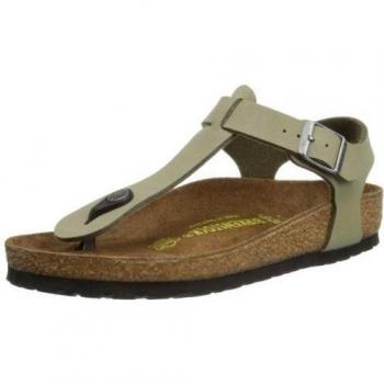 Birkenstock Kairo Birko-Flor - Sandalias de dedo con correa en el tobillo unisex, color verde, talla 38
