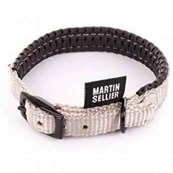 Collar Confort para Perros Martin Sellier 10-30 mm Gris con Correa Inclusa