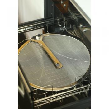 Culina® 33 cm Salpicaduras de Cucinare Protector de pantalla con grosor doble de malla para cocinar, acero inoxidable con malla tejida con mejores y las patas de descanso con asa plegable