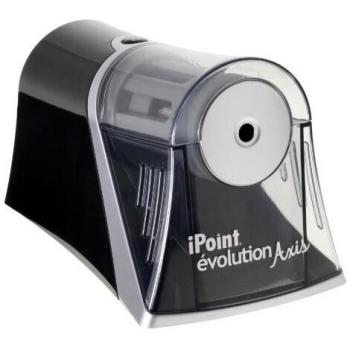 Westcott iPoint Axis E-15510 00 - Sacapuntas eléctrico con parada automática, color gris y negro