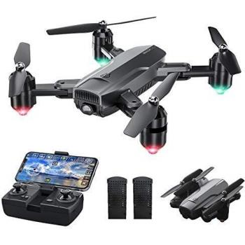 Dragon Touch Drone Plegable con Cámara 1080P HD Avión con WiFi FPV Control Remoto RC Quadcopter Drone para Adultos Niños Principiantes Modo sin Cabeza Estabilización de Altitud