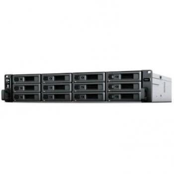 Synology RackStation RS2423RP+ NAS/storage server Rack (2U) AMD Ryzen V1780B 8 GB DDR4 DiskStation Manager Black Grey