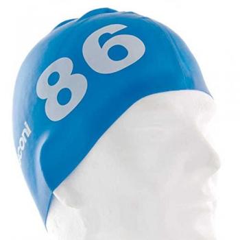 Gorro de natación Mosconi número set 90 azul royal, unisex, 90 piezas