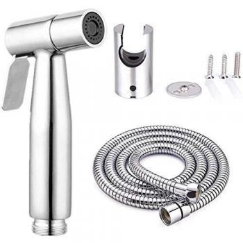 WEIDMAX Pulverizador de Bidé de Mano de Acero Inoxidable Para Inodoro,Bidé Mano Pulverizador Para WC,con Manguera y Soporte de 1.2M,Ideal Para la Higiene Personal Diaria