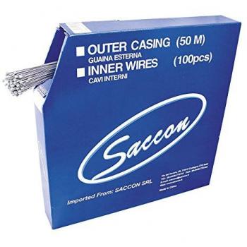 Saccon 257404 Pack de 100 Cables de Recambio, Acero Inoxidable, 1.1-2250 mm