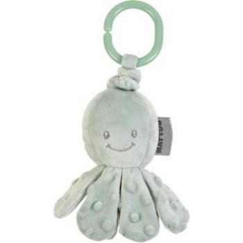 Peluche de actividades Nattou con vibración, diseño de pulpo en color verde