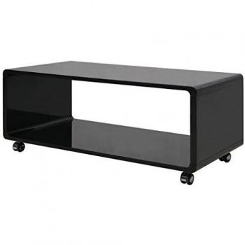 vidaXL VidaXL Mesa de centro alto brillo negra