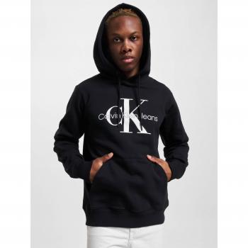 Sudadera con capucha Calvin Klein Jeans Monograma para hombre, color negro, talla S