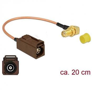 Cable de Antena FAKRA F Hembra a SMA Macho 90° RG-316 20 cm