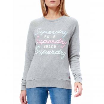 Superdry Sudadera Applique Raglan L Gris