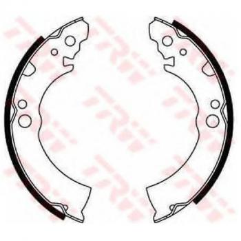Juego de Zapatas de Freno TRW GS8156 para Nissan Sunny I Coupe (B11) 1.3 con Accesorios