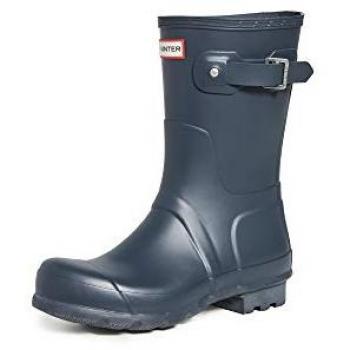 Hunter Original Short Mens Wellies - Navy - UK8 EU42 US9 - male
