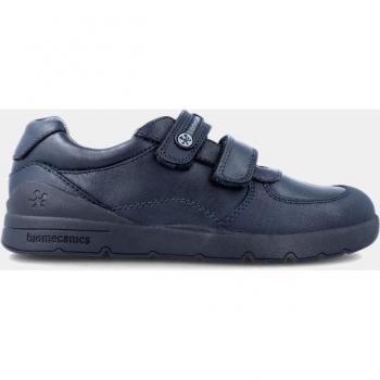 Biomecanics - Zapatillas de niño tipo casco bajas en piel con doble cierre adherente