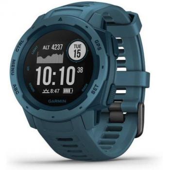 Garmin Instinct Blue GPS Smartwatch - 45mm, Bluetooth, ANT+, 10 ATM