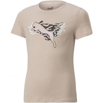 Camiseta de Manga Corta Infantil Puma Alpha Niña Rosa