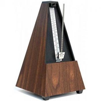 Wittner 814K Pyramidal Metronome with Bell in Walnut Finish