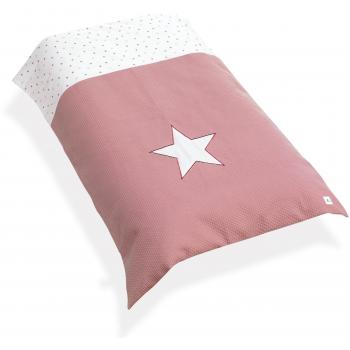 Alondra Rose 606-182 - Nórdico para cunas de 60x120 cm, color blanco / rosa