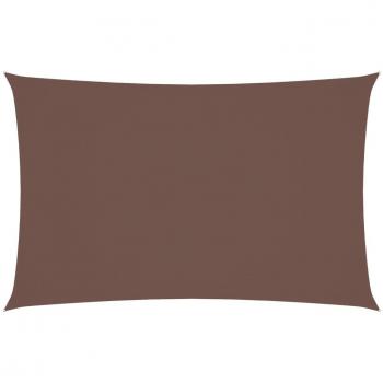Toldo de vela rectangular tela Oxford 5x8 m Color Antracita, Beige, Crema y Marrón