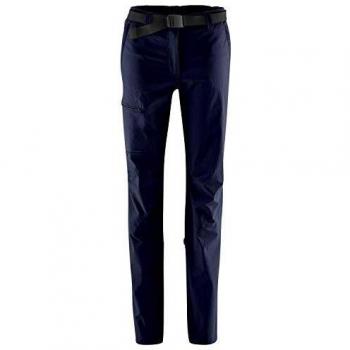 Maier Sports Women's Lulaka Breathable Outdoor Hiking Pants with Roll-Up Function in Dark Blue, Size 52