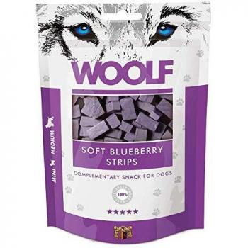WOOLF tiras de pollo y arándanos 100g - Golosinas de perros
