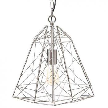 Lámpara de Techo Metal Plata 34 x 34 x 38 cm