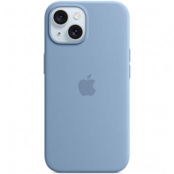 Apple Silicone Case with MagSafe Winter Blue for iPhone 15