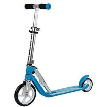Patinete HUDORA Little BigWheel® - Azul Cielo, Plegable y Ajustable para Niños desde 3 Años, Ruedas Grandes y Estables
