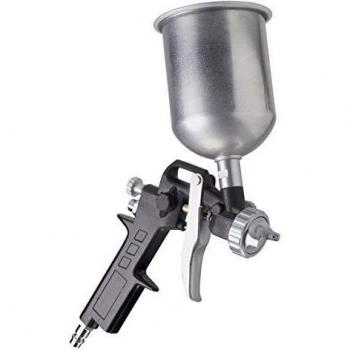 Paint spray gun with gravity cup