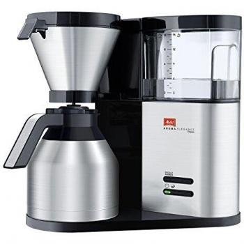 Melitta AromaElegance - Cafetera de goteo, 1000 W, color plateado