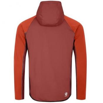 Dare2b Men's Assimilate II Core Stretch Full Zip Sweatshirt - Cinnamon/Syrah Red, Size L